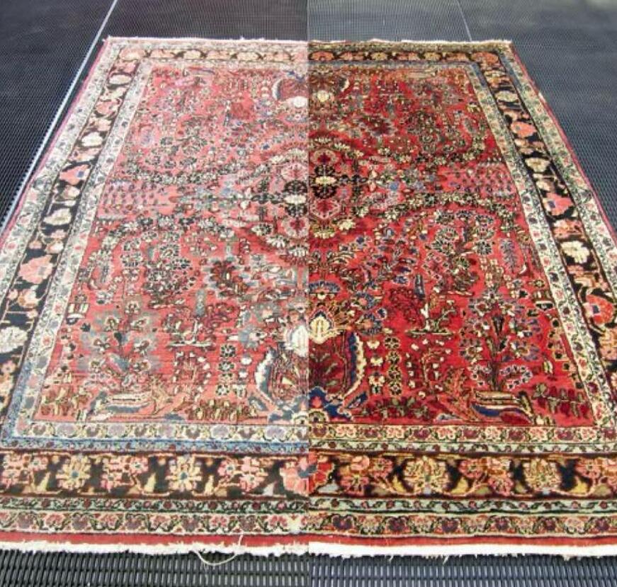 restauration tapis avant apres restauration tapis avant apres